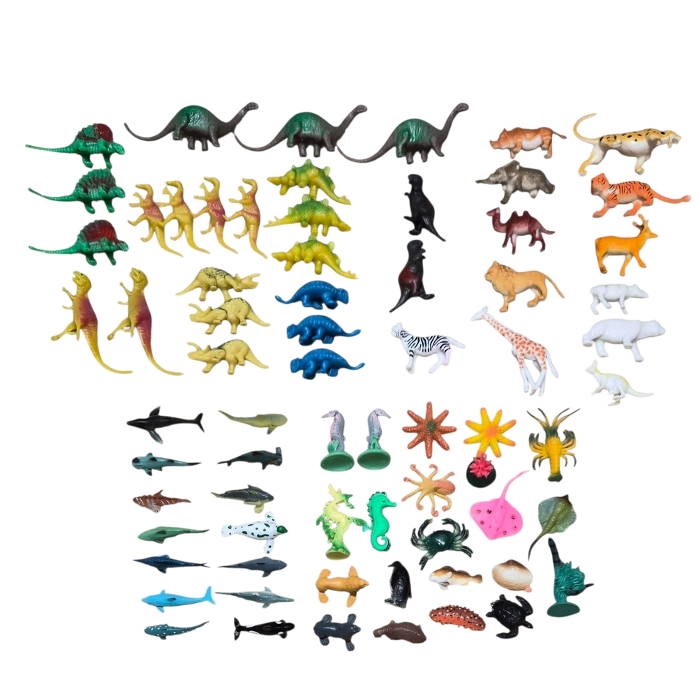 Sea Land Animal and Dinosaur Figurines Set